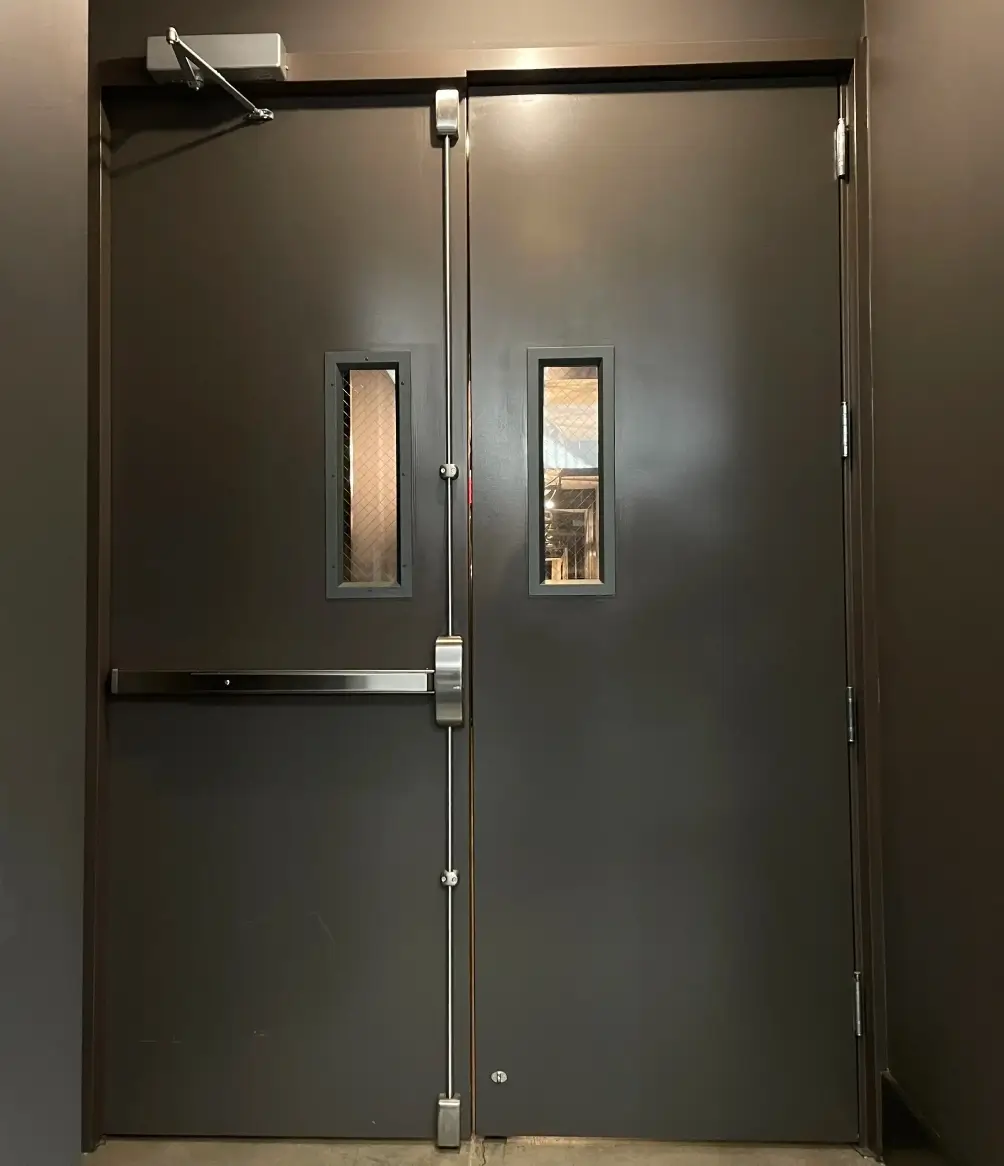 Automatic Fireproof Door Installation